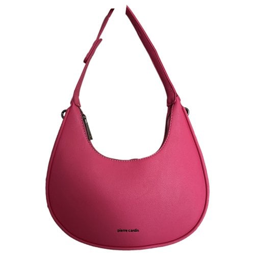 Pre-owned Pierre Cardin Vegan Leather Handbag In Pink