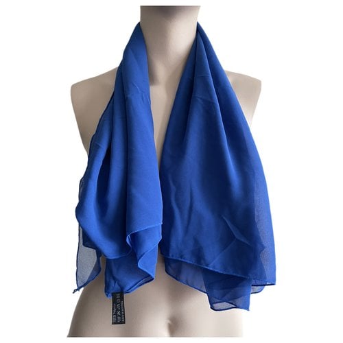 Pre-owned Wolford Scarf In Blue