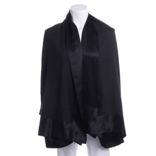 Pre-owned Giorgio Armani Silk Coat In Black