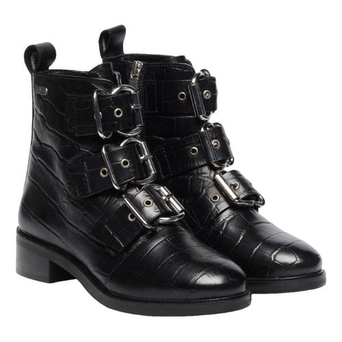 Pre-owned Pepe Jeans Leather Boots In Black
