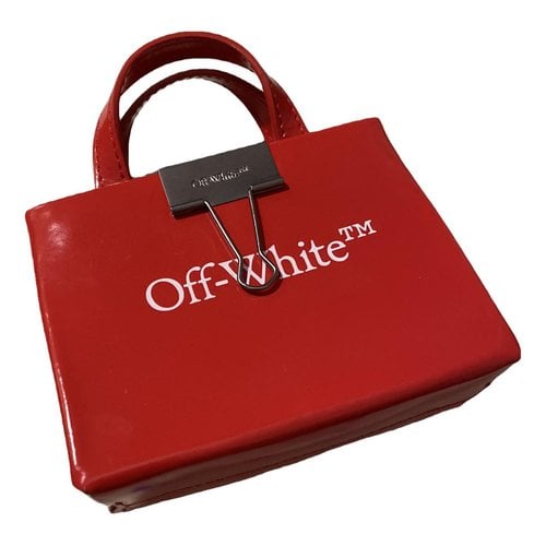 Pre-owned Off-white Patent Leather Mini Bag In Red