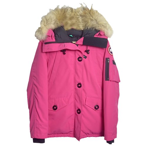 Pre-owned Canada Goose Montebello Parka In Pink