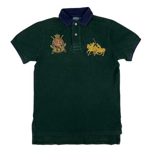 Pre-owned Polo Ralph Lauren Polo Rugby Manches Courtes Polo Shirt In Green