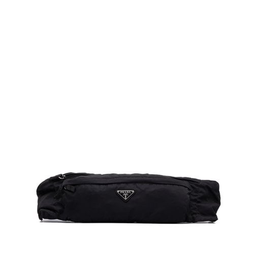 Pre-owned Prada Tessuto Cloth Mini Bag In Black