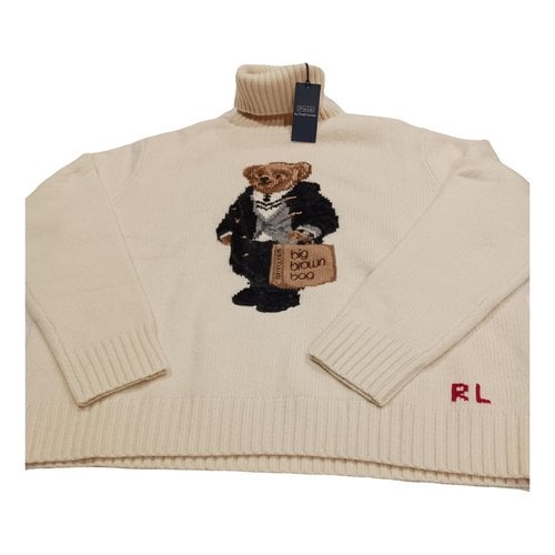 Pre-owned Polo Ralph Lauren Cashmere Knitwear In White