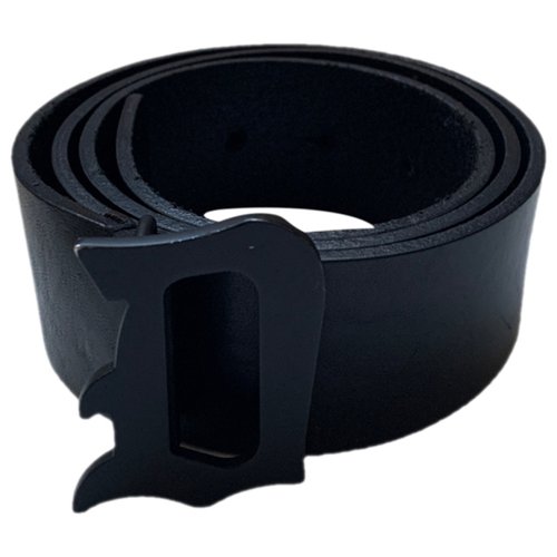 Pre-owned Dondup Leather Belt In Black