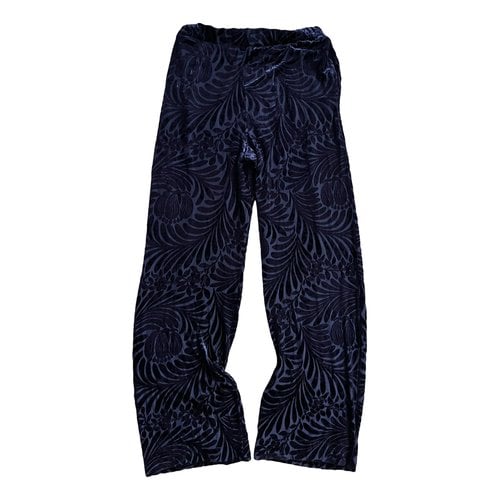 Pre-owned Jil Sander Straight Pants In Blue