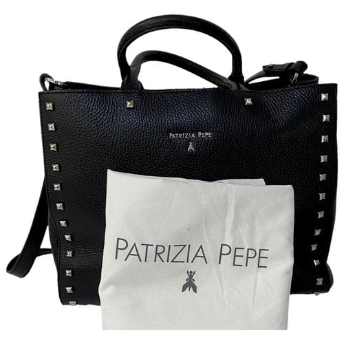Pre-owned Patrizia Pepe Leather Crossbody Bag In Black