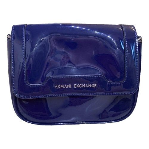 Pre-owned Armani Exchange Clutch Bag In Blue