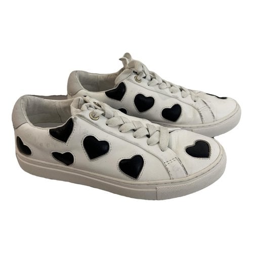 Pre-owned Kurt Geiger Leather Trainers In White
