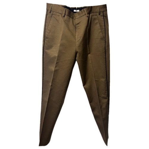 Pre-owned Pt01 Trousers In Camel