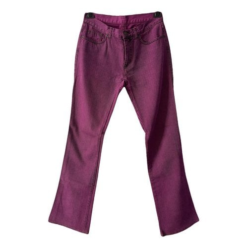 Pre-owned Etro Straight Jeans In Purple