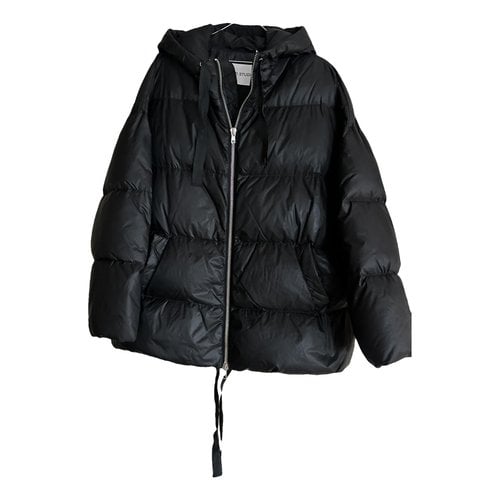 Pre-owned Stand Studio Puffer In Black