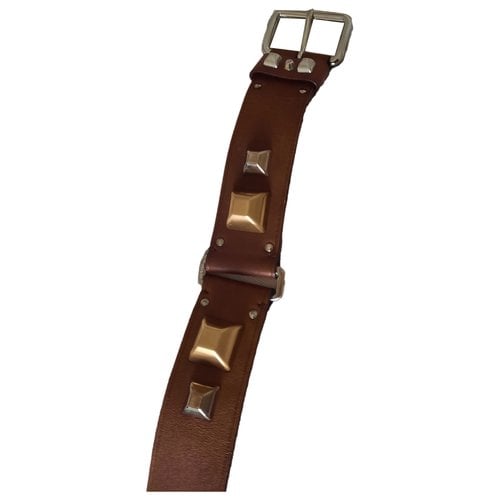 Pre-owned Prada Leather Belt In Camel
