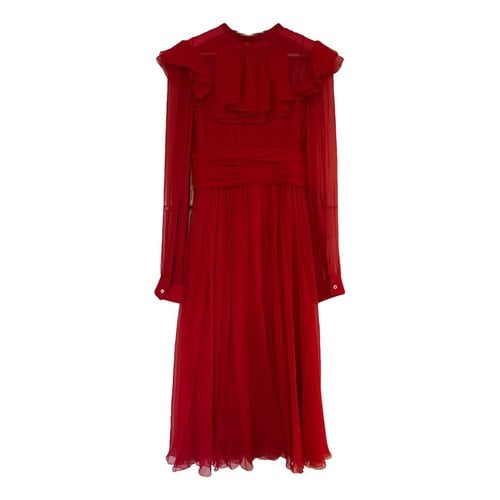 Pre-owned N°21 Silk Mid-length Dress In Red