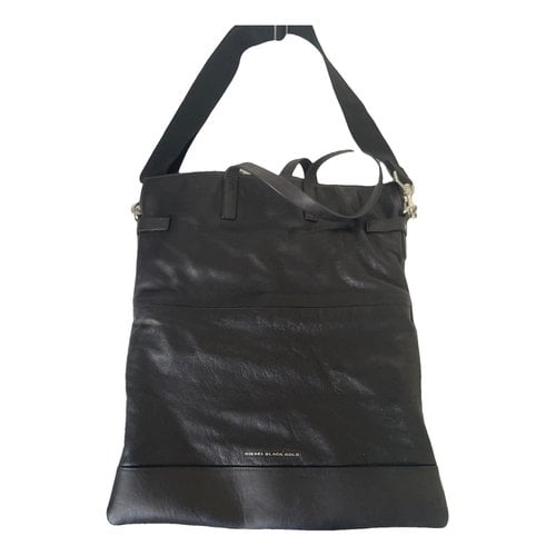 Pre-owned Diesel Leather Handbag In Black