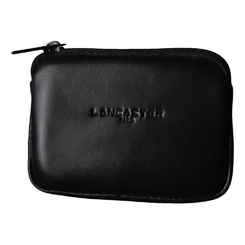 Pre-owned Lancaster Leather Small Bag In Black