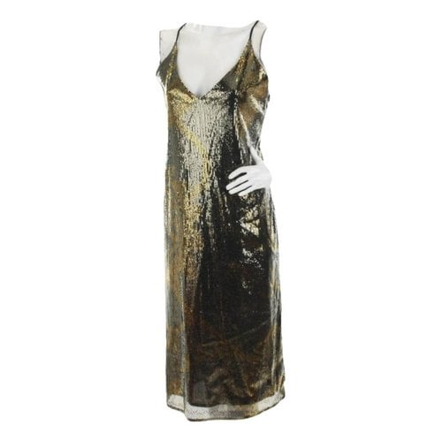 Pre-owned Scotch & Soda Mid-length Dress In Gold