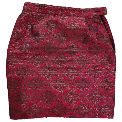 Pre-owned Givenchy Mini Skirt In Red