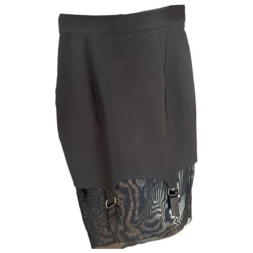 Pre-owned Murmur Mid-length Skirt In Black