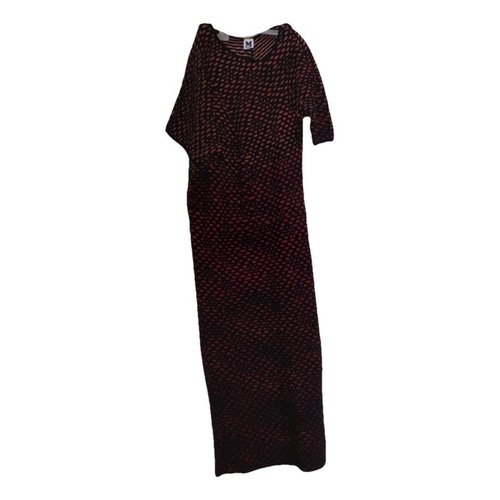 Pre-owned M Missoni Wool Mid-length Dress In Red