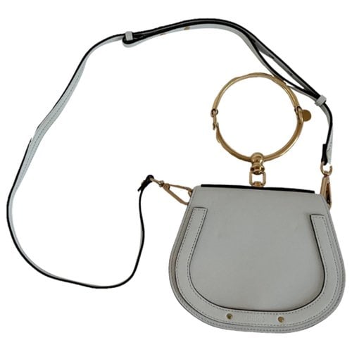 Pre-owned Chloé Bracelet Nile Leather Clutch Bag In Grey