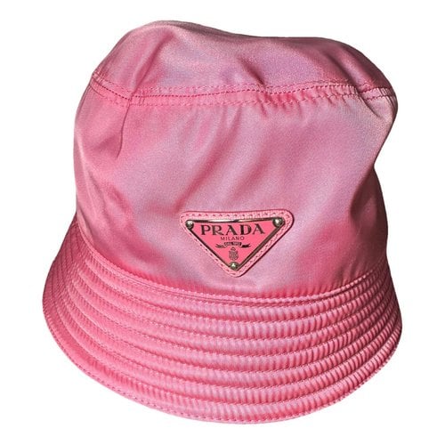 Pre-owned Prada Hat In Pink