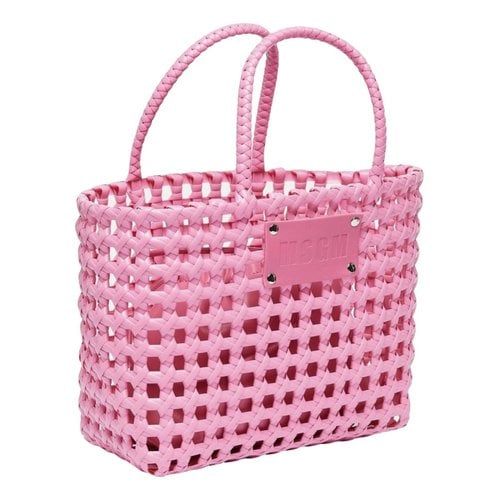 Pre-owned Msgm Tote In Pink