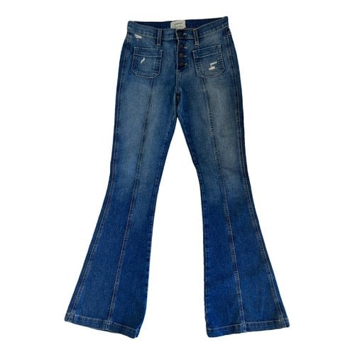 Pre-owned Current Elliott Bootcut Jeans In Blue