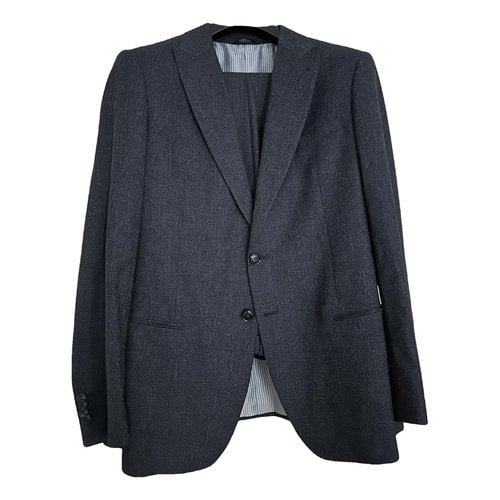 Pre-owned Giorgio Armani Wool Suit In Blue