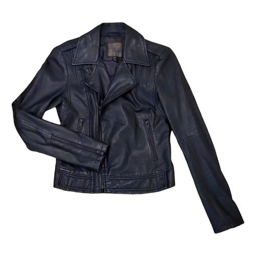 Pre-owned Joie Leather Jacket In Black