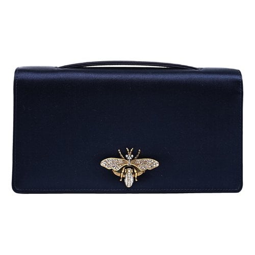Pre-owned Dior D-bee Cloth Bag In Navy