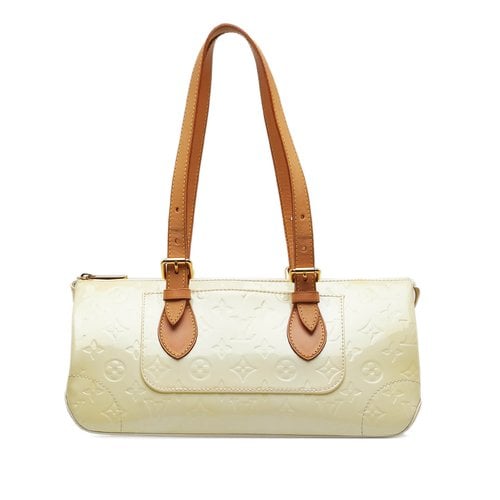 Pre-owned Louis Vuitton Rosewood Leather Handbag In White