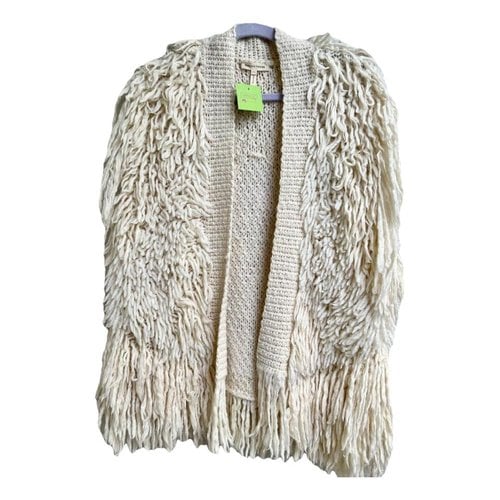 Pre-owned Rebecca Taylor Wool Cardigan In White