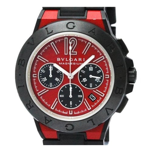 Pre-owned Bvlgari Diagono Watch In Red