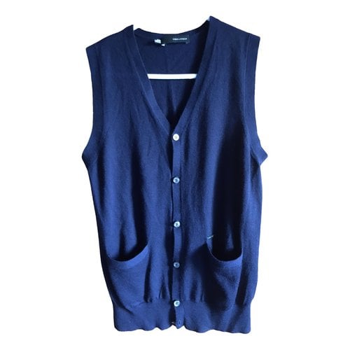 Pre-owned Dsquared2 Wool Vest In Navy