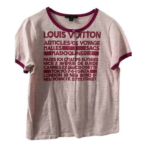 Pre-owned Louis Vuitton T-shirt In Pink