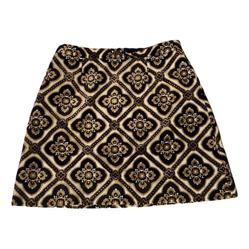 Pre-owned Etro Mini Skirt In Brown