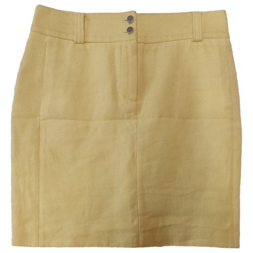 Pre-owned Paul & Joe Wool Mini Skirt In Yellow