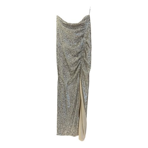 Pre-owned Self-portrait Maxi Skirt In Grey