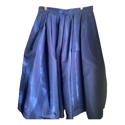 Pre-owned Alexander Mcqueen Mid-length Skirt In Blue