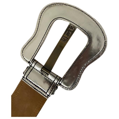 Pre-owned Fendi Leather Belt In Metallic