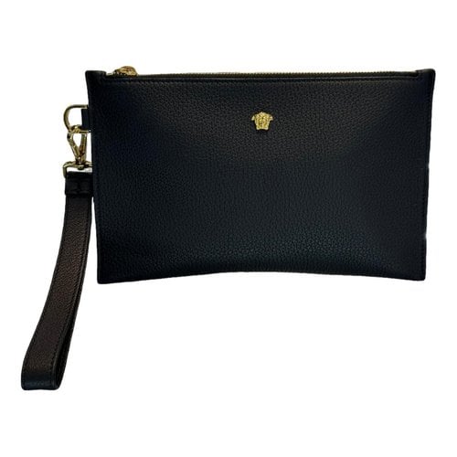 Pre-owned Versace Leather Clutch Bag In Other