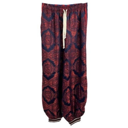Pre-owned Gucci Large Pants In Red