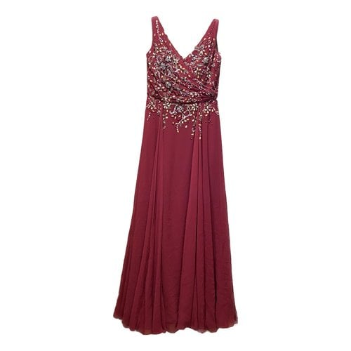 Pre-owned Pronovias Maxi Dress In Red