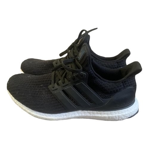 Pre-owned Adidas Originals Ultraboost Cloth Low Trainers In Black