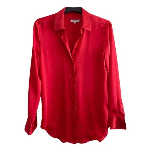 Pre-owned Equipment Blouse In Red