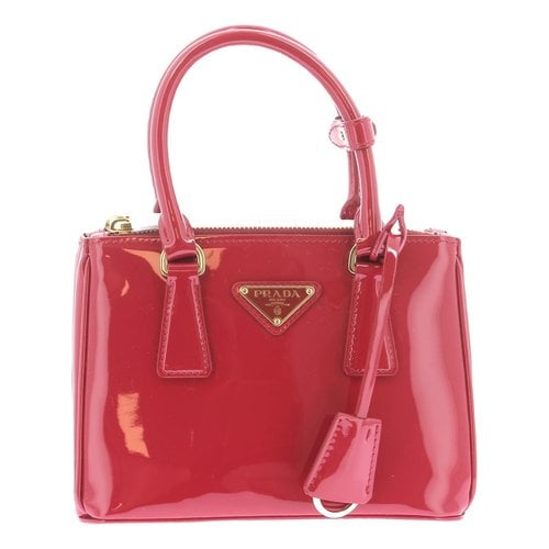 Pre-owned Prada Patent Leather Mini Bag In Red