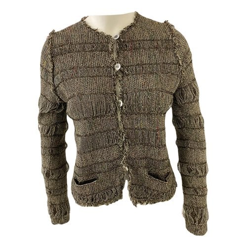Pre-owned Isabel Marant Linen Cardigan In Gold