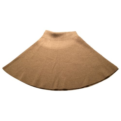 Pre-owned Acne Studios Wool Mid-length Skirt In Beige